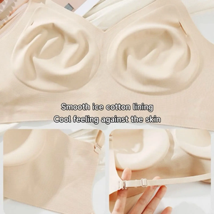 ชุดบราสตรีแบบเต็มตัวสวมใส่สบายชุดบราเปิดหลังมีสายรัดชุดชั้นในเซ็กซี่ชุดชั้นในดีไซน์ใหม่ - Product Image 6