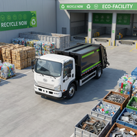 Esencial para la Ciudad Inteligente: Camión Compactador de Basura Automatizado CLW 12CBM |   Alta Tasa de Compresión