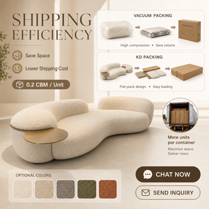 Grande Promotion <span class=keywords><strong>Canapé</strong></span> <span class=keywords><strong>Haricot</strong></span> Incurvé Minimaliste Moderne en Velours d'Agneau de Qualité Supérieure, Créatif et Nordique, pour Salon - Product Image 6