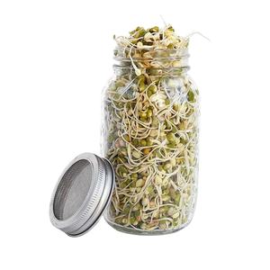 Bocaux Mason en verre pour germes avec couvercles en acier inoxydable - Product Image 3