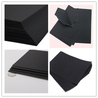 80g 110g 150g 200g 250g 300g 350g 400g 450gsm Rollo de papel negro de pulpa de madera virgen 100%