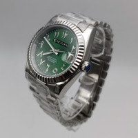 Montre mécanique automatique pour homme de luxe SEILOCE avec cristal saphir NH35, résistante à l'eau 5 BAR, en acier inoxydable