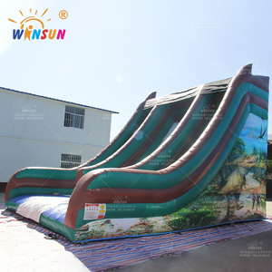 Paseos de diversión inflables Dinosaurio Tobogán inflable Tobogán seco inflable de PVC - Product Image 3