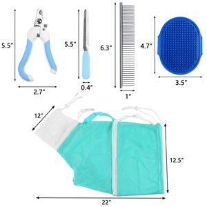 Vente en gros d'ensemble de sacs de bain pour chat sac de toilettage pour chat <span class=keywords><strong>anti</strong></span>-rayures pour peigne à brosse de lavage pour animaux de compagnie - Product Image 2
