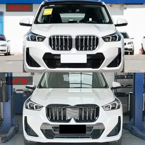Car Front <b>Grille</b> <b>For</b> X1 U11 2023-2025 Single Dual Line <b>Mesh</b> Cover Trim Body Kit Exterior Auto Parts Tuning - Product Image 2