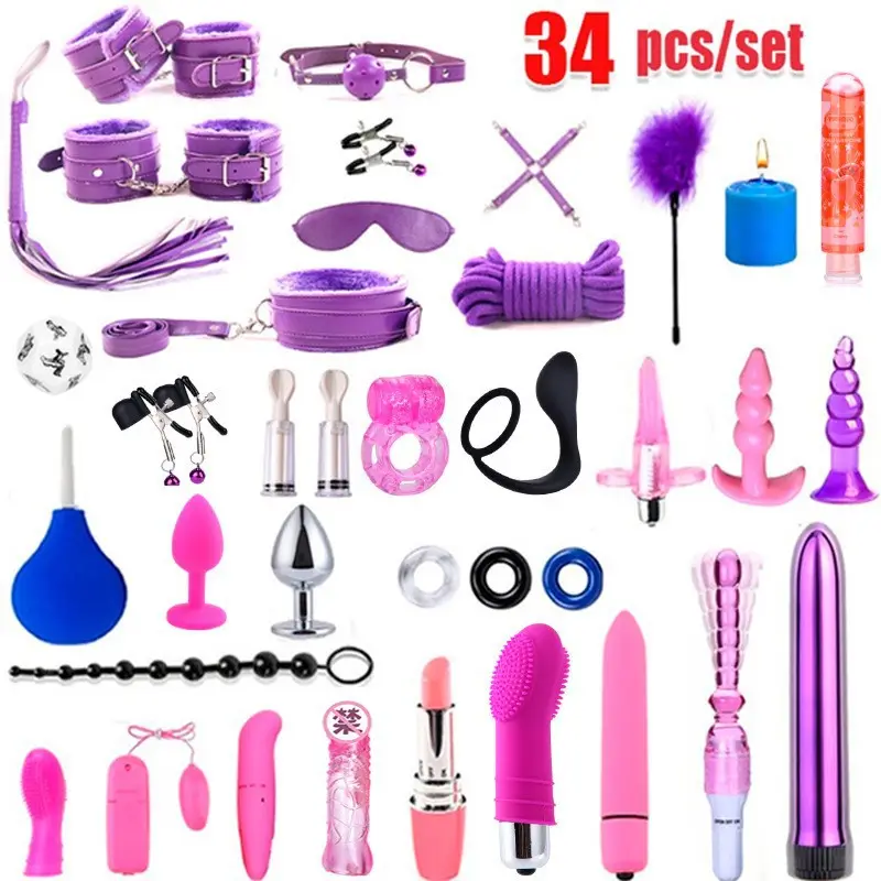 Sm sex toys set PU leather cover binding binding adult game toy role-playing