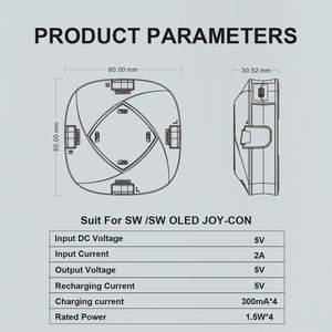 Accessoires de jeu de haute qualité <span class=keywords><strong>chargeur</strong></span> de manette 4-en-1 station de charge pour <span class=keywords><strong>Switch</strong></span> Oled Joy Con - Product Image 6