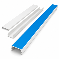 Goulotte de câblage en PVC blanc pour la gestion des fils électriques et de communication à la maison et au bureau