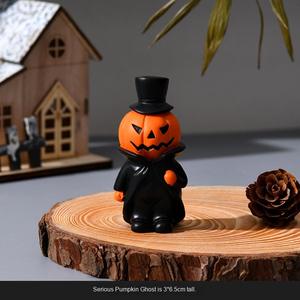 Nuevo Set de Adornos de Resina PVC para Fiesta de Halloween Transfronteriza: Figuras de Fantasma y Bruja para Escritorio, Empaquetadas en Bolsa - Product Image 6
