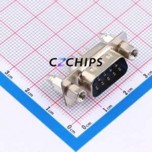 D-DMS009PM-F000 D-Sub/VGA Connector Through hole Component (THT) Connector Standard D-Sub Male 9P Through Hole - Product Image 1