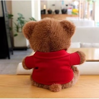 Ours en peluche personnalisé avec logo, empreintes de pattes, tenue polo, cadeau promotionnel pour événements d'entreprise, vente en gros