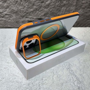 Joyporodo PC Phụ kiện điện thoại hai màu ledun ống kính chủ cho S22 siêu cho S24 FE nam châm cho <span class=keywords><strong>Iphone</strong></span> 11-16 Pro Max điện thoại trường hợp - Product Image 6