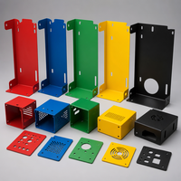 Pièces en tôle métallique avec revêtement en poudre personnalisé, anodisation couleur, couleurs RAL, support d'enceinte, armoire, service de finition métallique OEM
