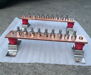 Barra Collettrice in Rame Stagnato Perforata Quadrata Personalizzata per Messa a Terra e Protezione da Fulmini - Product Image 2