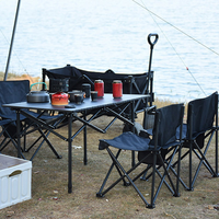 Table de barbecue multifonctionnelle à hauteur réglable, table de camping pliable portable, table de pique-nique pliable pour fête de jardin