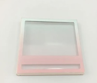 Paquet en plastique de masque facial carré dégradé avec fenêtre transparente
