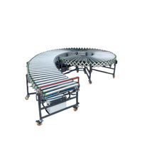 Goldtec Factory Oem Custom Height Adjustable Powered Telescopic Roller Conveyor System