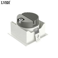 Downlight LED moderne IP65 anti-buée et anti-poussière pour cuisine, salle de bain, toilettes, étanche, en aluminium encastré, pour espaces bas.
