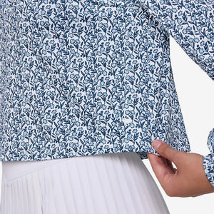 Sublimación personalizada Quater ZipPolyester Spandex Tela suave Impreso Technics Diseño libre Mujeres Upf 50 Golf Pullover Hood - Product Image 4