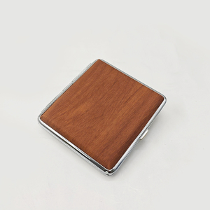 Étui à cigarettes en bois Design 20S PU Étui à cigarettes en métal - Product Image 2