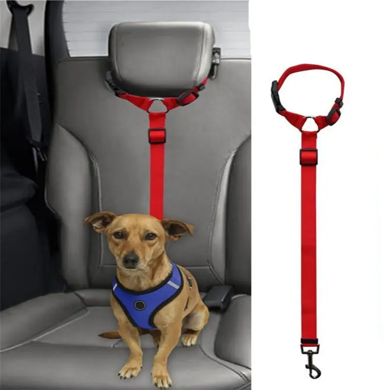 Safety Pet Car Seat Belt Harness Dog Leash,Adjusted Pet Dog Cat Safety belts leash Car Seat Belt