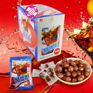 Caramelos duros con sabor a cola al por mayor OEM bocadillos exóticos caramelos dulces <span class=keywords><strong>de</strong></span> Soda azúcar redondo polvo amargo caramelo duro - Product Image 1
