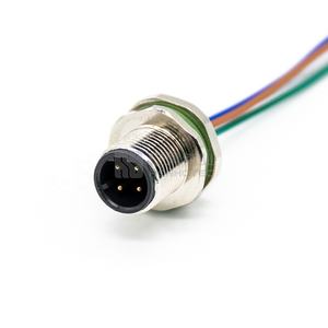 M12 соединитель для перегородки <span class=keywords><strong>4</strong></span>-контактный <span class=keywords><strong>4</strong></span>-контактный кабель Ethernet к кабелю RJ45 - Product Image 2