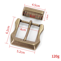 Boucles de ceinture en laiton Cloxy 40 mm, design spécial, pour ceinture en cuir, boucle de ceinture pour homme, boucle de ceinture en laiton massif