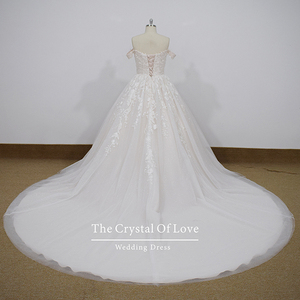 <strong>Blush</strong> <strong>Color</strong> Wedding Dress,lace <strong>Ball</strong> <strong>Gown</strong>,off Shoulder Wedding Dress <strong>Ball</strong> <strong>Gown</strong> - Product Image 3