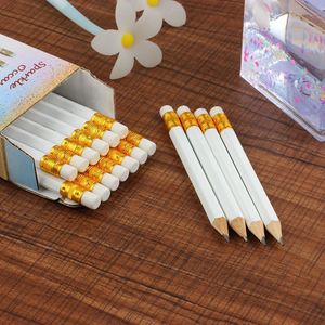 Crayons hexagonaux en bois 2B semi-graphite avec gomme, mine noire, pour le golf, la notation et l'utilisation en classe - Product Image 1