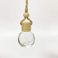 8ml rond couleur corde voiture parfum Diffusion bouteille pendentif décoration voiture air frais parfum bouteille vide
