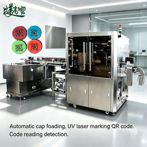 Machine de marquage laser GS1 One Item One Code pour le positionnement des bouchons de bouteilles avec ASL BELGISI pour la production de remplissage de bouteilles d'eau - Product Image 1