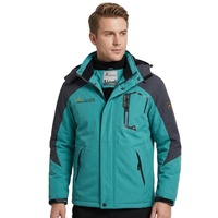 Veste d'hiver 2026 unisexe imperméable, respirante, coupe-vent, avec fermeture éclair, doublure polaire épaisse et rembourrage en coton pour l'alpinisme