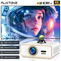Mini projecteur portable Flixtone E900 Mini FHD 1080P, 3G+64G, Smart WiFi, projecteur vidéo Android, prend en charge 4k 8K, home cinéma