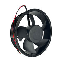Ventilateurs axiaux de refroidissement à haut débit d'air (CFM) 22060 22CM DC avec protection de polarité, 220x220x60mm, 12V 24V 48V pour conduits industriels ronds