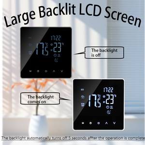Meilleur nouveau thermostat intelligent numérique WiFi <span class=keywords><strong>Chauffe</strong></span>-<span class=keywords><strong>eau</strong></span> sans fil programmable <span class=keywords><strong>avec</strong></span> capteur à distance pour hôtels - Product Image 2