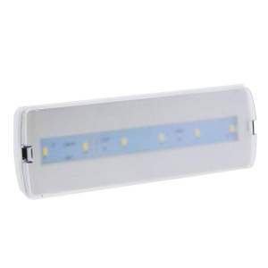 Luz de emergencia LED de 100 lm, autónoma por 3 horas, no permanente, IP20, con autotest; ideal para iluminación de seguridad en... - Product Image 1