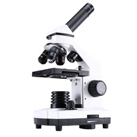 Microscope 2000x monocular straight tube with glass slide optical microscope science toy biology class