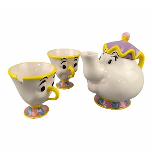 Théière soigneusement sélectionnée, <span class=keywords><strong>tasse</strong></span> Madame Archie, théière <span class=keywords><strong>La</strong></span> <span class=keywords><strong>Belle</strong></span> <span class=keywords><strong>et</strong></span> <span class=keywords><strong>la</strong></span> Bête, <span class=keywords><strong>tasse</strong></span> à thé plaquée or, Madame PottsChip - Product Image 5