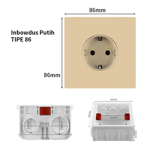 Pano.V SNI 86mm Plate Socket Wall <b>Switch</b> and Socket UK Standard Ultral-Thin Panel 1gang <b>USB</b> <b>Switch</b> and Socket CE Wall <b>Switch</b> - Product Image 2