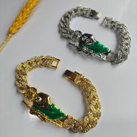 Nouveau Hip Hop à la mode hommes diamant ensemble chaîne religieux Saint Judas Style Bracelet Pulsera de diamantes para hombres