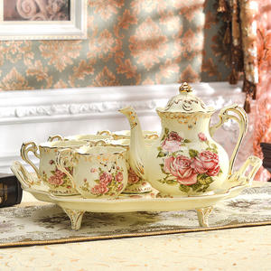 Wholesale Ceramic Teapot Coffee Cup Sets/vintage Coffee Tea Set - Product Image 2