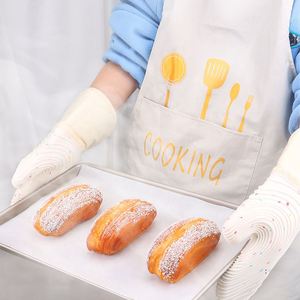Maniques de cuisine en <span class=keywords><strong>silicone</strong></span> résistantes à la chaleur avec protège-plats pour la cuisson et la préparation culinaire - Product Image 3
