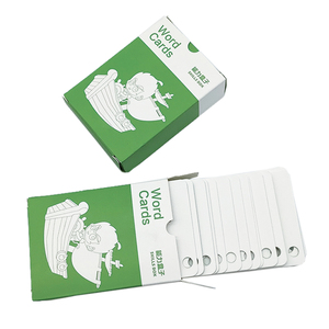 Tùy Chỉnh In Giáo Dục Trẻ Em Nói Từ Thẻ Flash Học Tập Thẻ Đồ Chơi Bán Buôn Bảng Chữ Cái Màu Xanh Lá Cây Bộ Nhớ Học Tập Thẻ - Product Image 3
