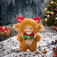 Coffret de Noël Hiver en Peluche : Figurine Kawaii Chibi, Poupée en Peluche à Collectionner, Jouet en Peluche Déguisé, Cadeau de Fêtes, Jouet de Collection