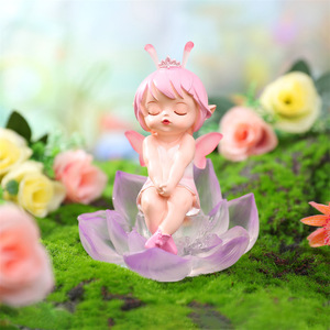 Serie Secret <span class=keywords><strong>Border</strong></span> Creativa: Adornos de Hadas Florales Hechos a Mano para Escritorio, Pasteles, Repostería y Coche - Product Image 6