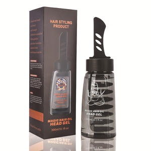 Venta al por mayor de 100g de aceite para el cabello peine fresco a base de agua <span class=keywords><strong>Gel</strong></span> de peinado de etiqueta privada para un peinado rápido barrido hacia atrás - Product Image 1