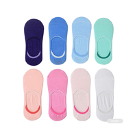 Chaussettes bateau invisibles pour femmes RJ-C0017, respirantes, en spandex, tricotées pour l'été, logo personnalisé, légères et décontractées