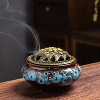 Vente en gros de petits brûleurs d'encens en céramique écologiques pour la maison encens aromatique toutes saisons