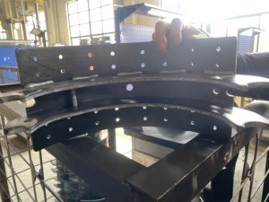 Ganasce Freno 4515G per Camion Americani, Serie Q Bendix, 16 1/2\"X7\", Rivestimento Freno in Acciaio, <span class=keywords><strong>Zapata</strong></span> De Freno - Product Image 5